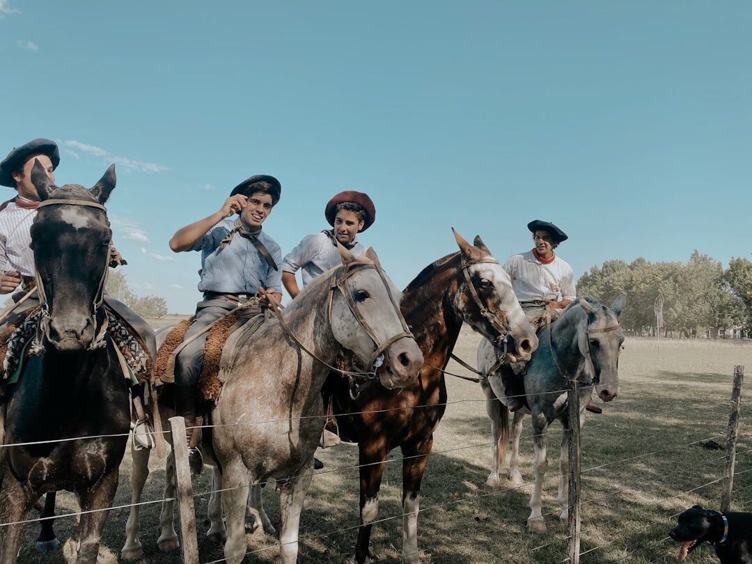 argentine gauchos on horseback